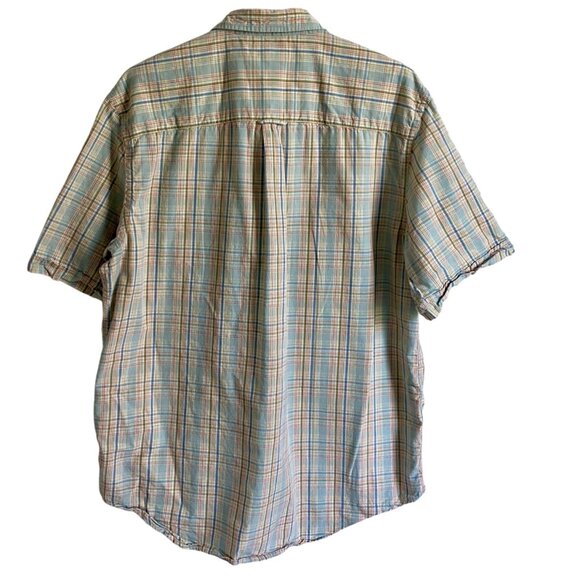 Roundtree & Yorke Collection Short Sleeve Button-Down Shirt Men's Large - Picture 5 of 7